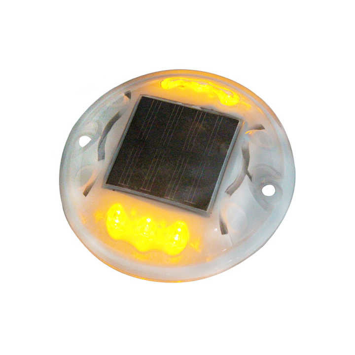 FCC nhấp nháy mặt trời đường Stud màu vàng LED đường vỉa hè dấu hiệu xem khoảng cách 1000m