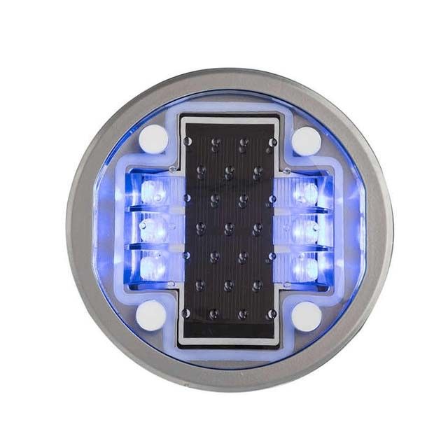 Đèn phản chiếu đường chạy bằng năng lượng mặt trời IP68 với 5 màu LED