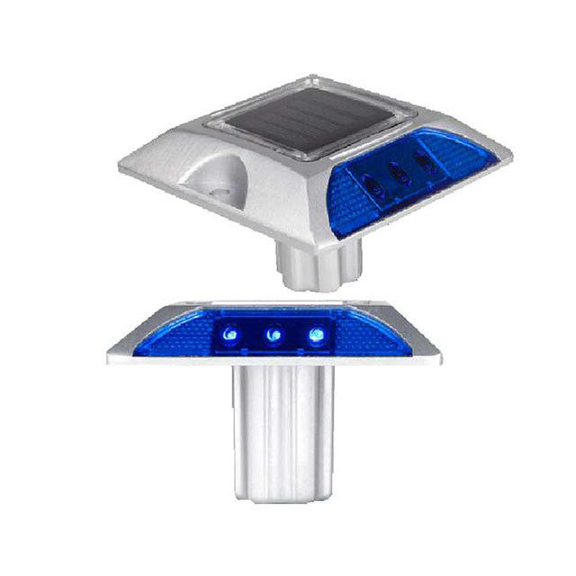 Beads nhôm năng lượng mặt trời LED đường phản xạ Stud chế độ nhấp nháy cho giao thông đường