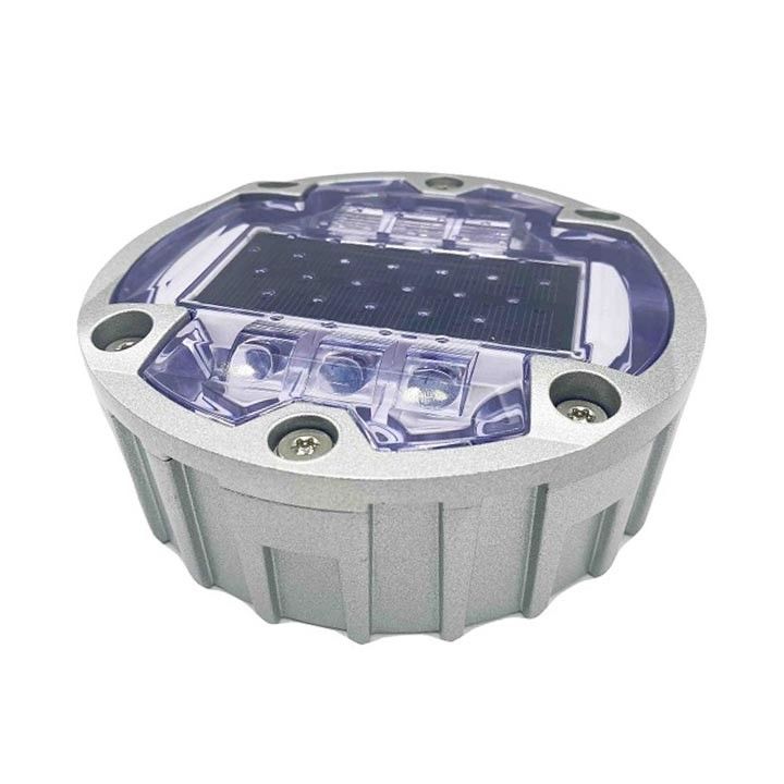 Độ sáng cao LED mặt trời đường đinh 6 vít mặt đất nhúng mặt trời LED mắt mèo