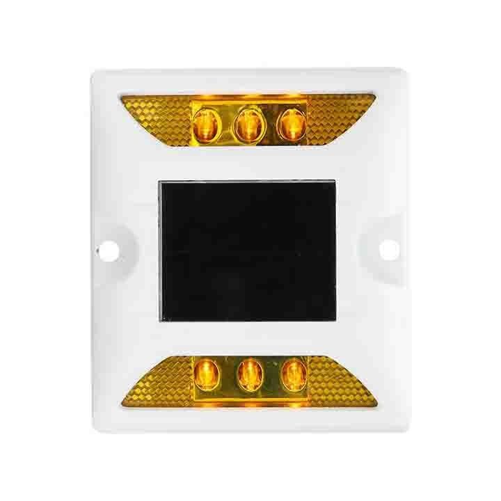 Màu vàng dẫn năng lượng mặt trời đường Studs nhôm High Visibility đường đánh dấu ánh sáng
