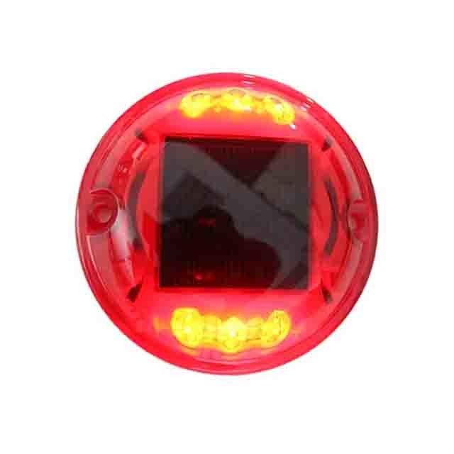PC Áo cảnh báo đèn LED nhấp nháy phản xạ năng lượng mặt trời đèn LED Đường đệm mắt mèo ánh sáng