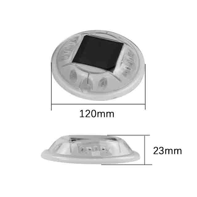 PC Áo cảnh báo đèn LED nhấp nháy phản xạ năng lượng mặt trời đèn LED Đường đệm mắt mèo ánh sáng