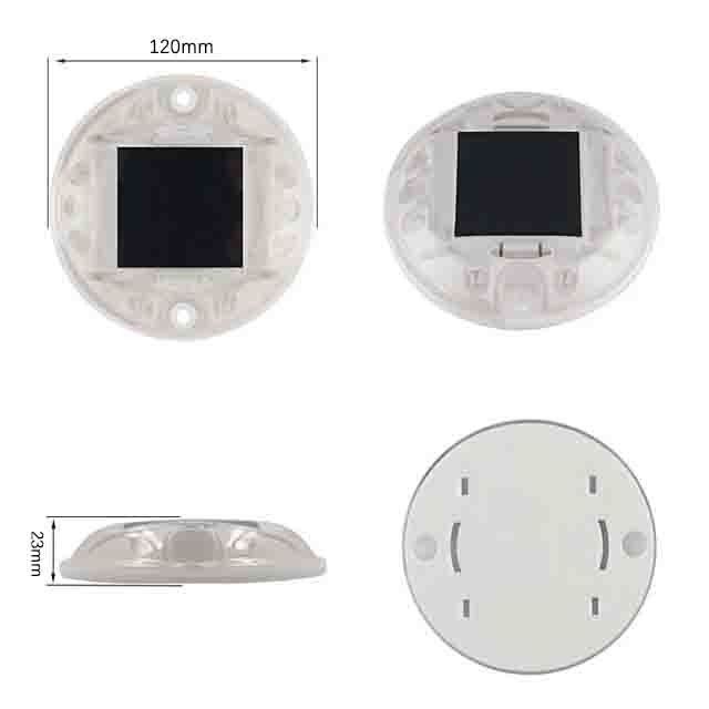 Độ sáng cao PC hình tròn Mặt trời Đánh dấu vỉa hè ánh sáng IP68 mắt mèo nhựa