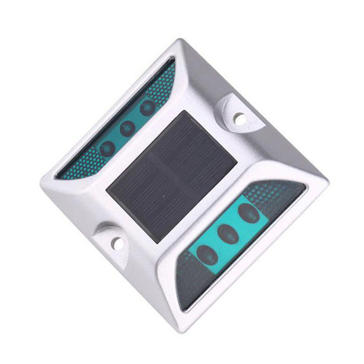 IP68 nhôm năng lượng mặt trời LED đường chân màu xanh lá cây đường cao tốc mắt mèo phản xạ