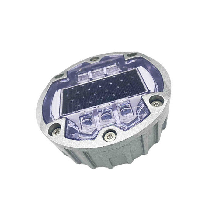 Mặt trời LED Đường đệm nhúng vòng nhôm đèn LED nhấp nháy mắt mèo đường đánh dấu