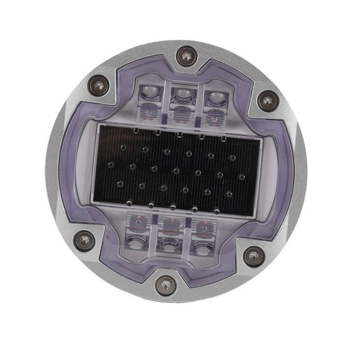 Nhấp nháy ánh sáng mặt trời LED Đèn đánh dấu đường IP68 Zebra Crossing Đèn đường LED