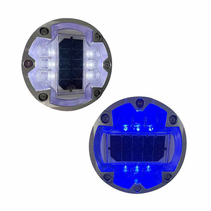 Nhấp nháy ánh sáng mặt trời LED Đèn đánh dấu đường IP68 Zebra Crossing Đèn đường LED
