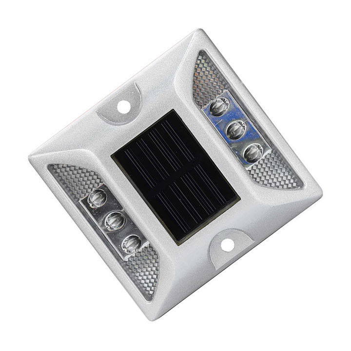 Đèn đèn LED nhôm nhấp nháy mắt mèo Đường dẫn Đèn chỉ báo phản xạ năng lượng mặt trời