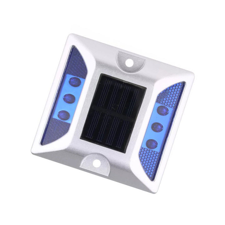 Đèn đèn LED nhôm nhấp nháy mắt mèo Đường dẫn Đèn chỉ báo phản xạ năng lượng mặt trời